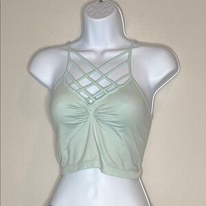 BKE Soft Blue Strappy Top